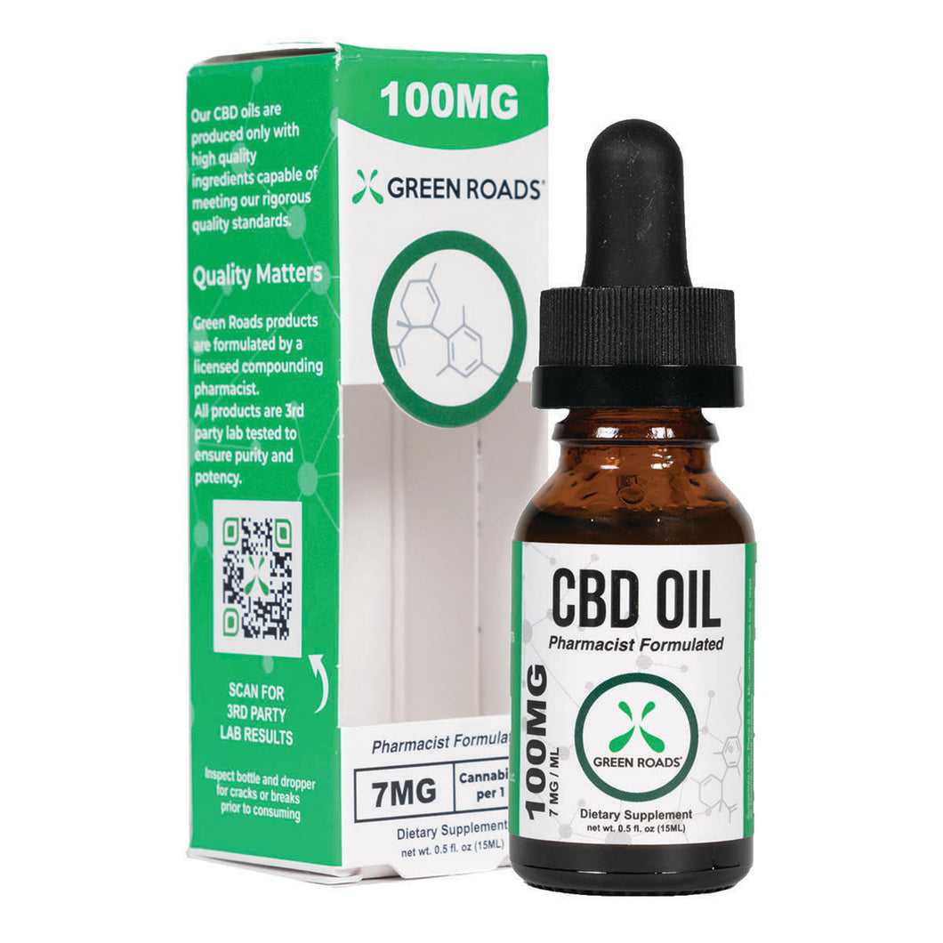 Green Roads 100MG CBD Oil (15ML) - Natty Supps