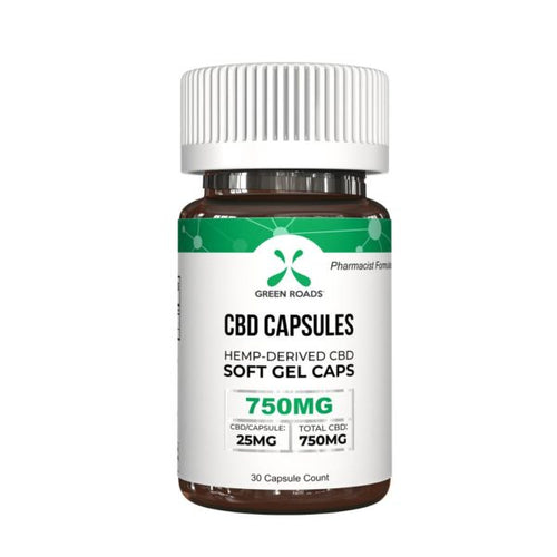 Green Roads 750mg CBD Capsules - Natty Supps